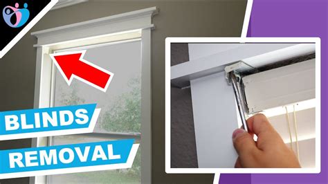 how do you remove mini blinds from metal brackets|how to uninstall mini blinds.